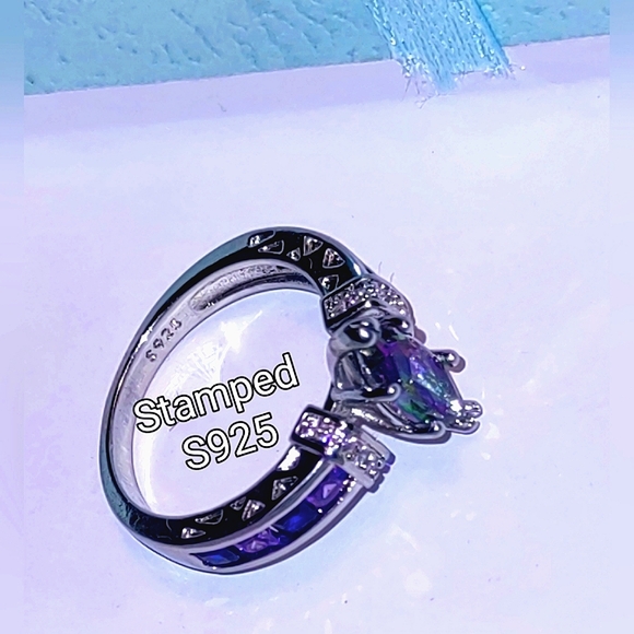 Mystic Rainbow Topaz Fashion Ring - Picture 9 of 13